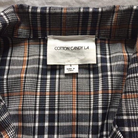 ❌ NWOT Plaid Crop Top from Cotton Candy LA - Picture 3 of 4